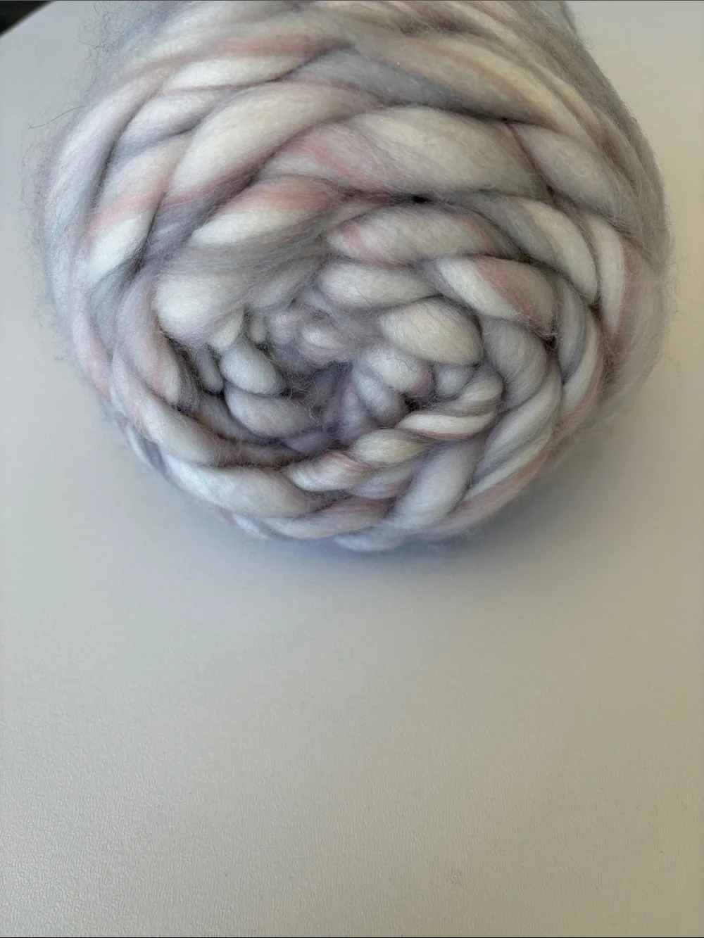 NWT Yarn Bee Chunky Spiral Wool Blend Yarn Skein in Bring Me Petals 120 Yards